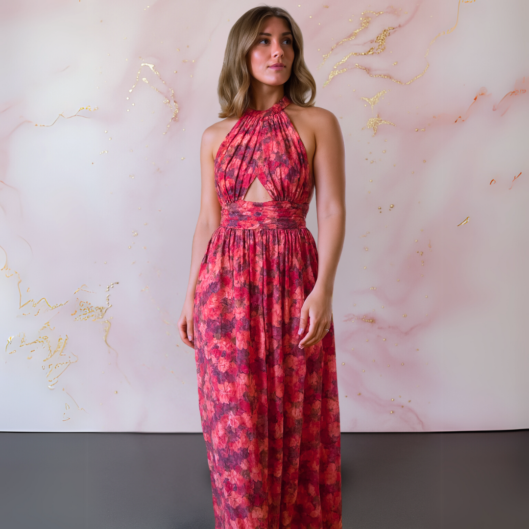 Flora™ | Elegant klänning med blommönster