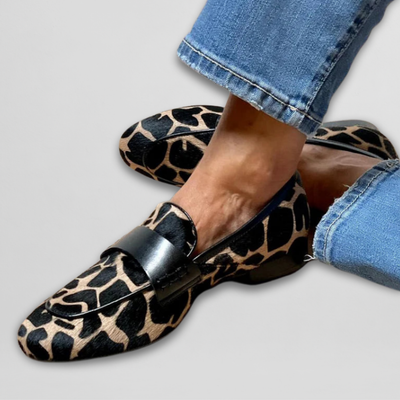 Reina™ | Loafer med Djurmönster för Stil och Komfort