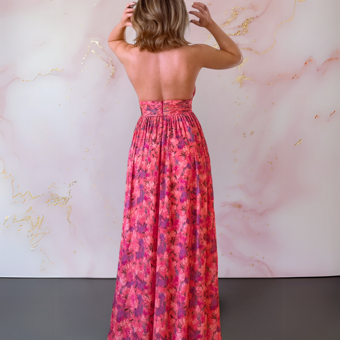Flora™ | Elegant klänning med blommönster
