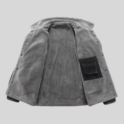 Nils™ | Denimjacka med sherpa-foder