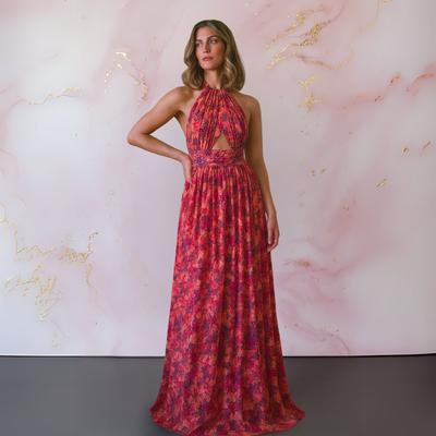 Flora™ | Elegant klänning med blommönster