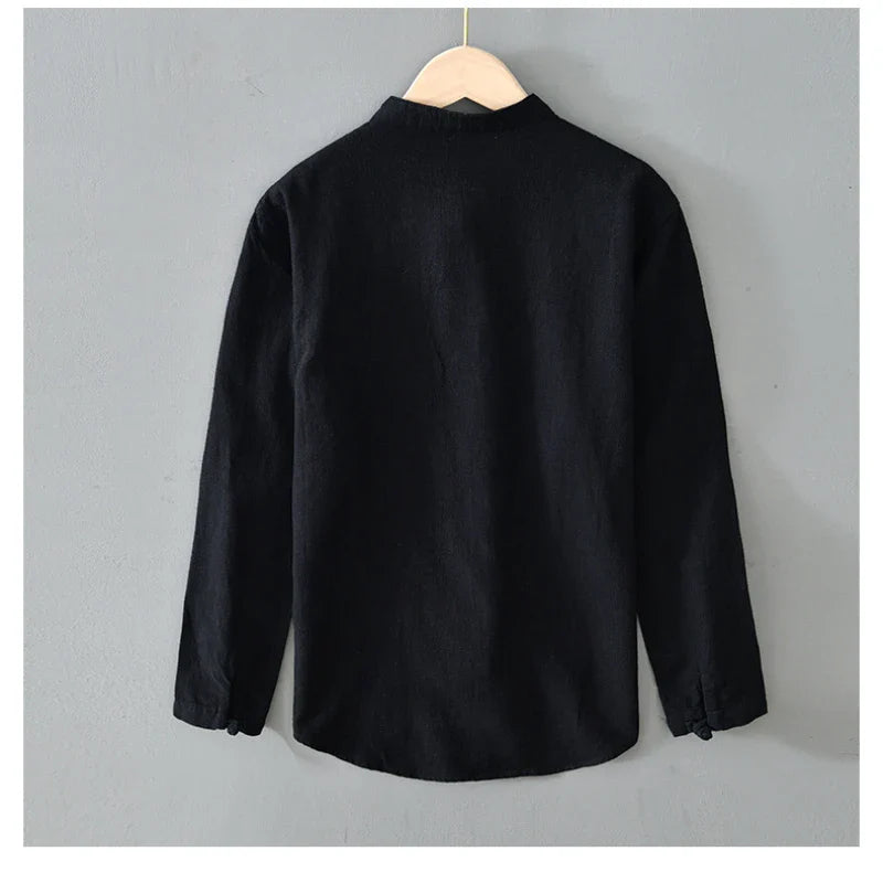 Claes™ | Herrskjorta med ren stående krage