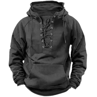 Casper™ | Retro-hoodie med snörning, designad för höst och vinter