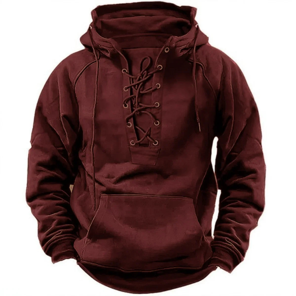 Casper™ | Retro-hoodie med snörning, designad för höst och vinter