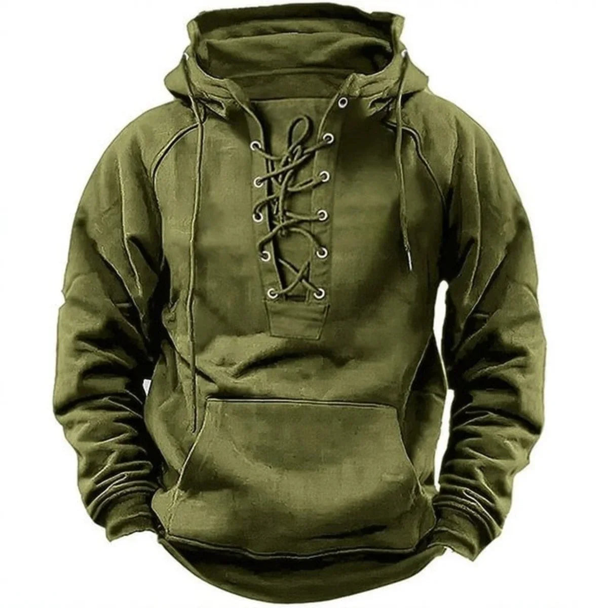 Casper™ | Retro-hoodie med snörning, designad för höst och vinter