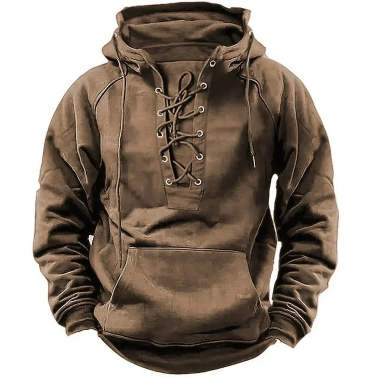Casper™ | Retro-hoodie med snörning, designad för höst och vinter