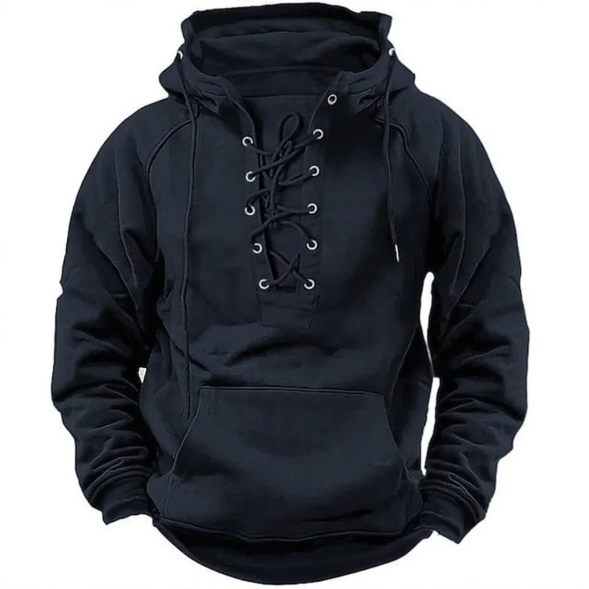Casper™ | Retro-hoodie med snörning, designad för höst och vinter