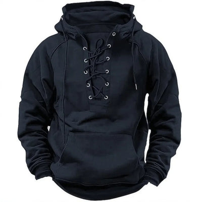 Casper™ | Retro-hoodie med snörning, designad för höst och vinter